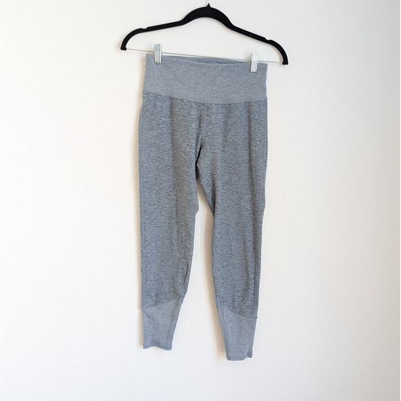 Alo Yoga Gray Alosoft Lounge Gray/Blue High Waist Cropped Leggings, size S - Picture 1 of 7